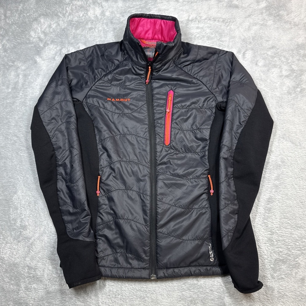 Mammut Eiger Extreme Polartec Alpha Hybrid Jacket Women Small Gray Black Pink